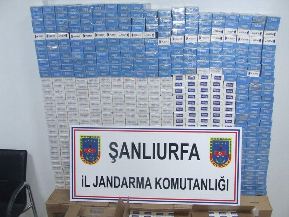 Şanlıurfa\'da 64 Bin 500 Paket Sigara Ele Geçirildi