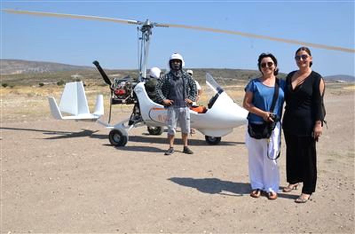 Alaçatı\'da \'Gyrocopter\' ile Uçuş Keyfi