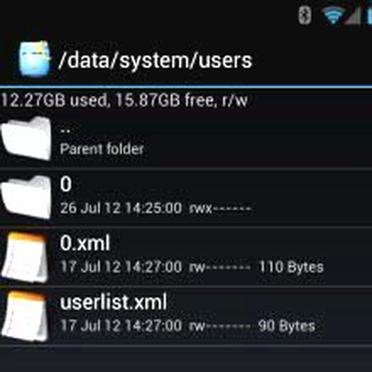 Android'de saklanan işlev