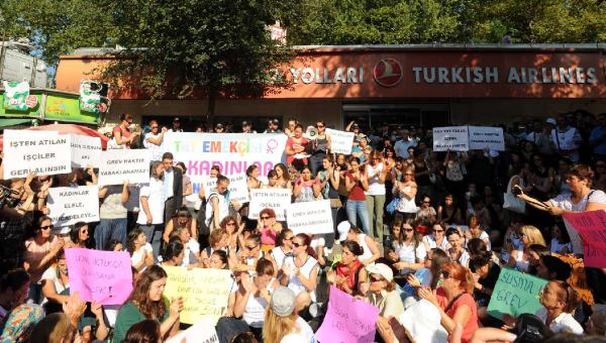 İşten Atılan THY Çalışanlarına Kadın Dayanışması