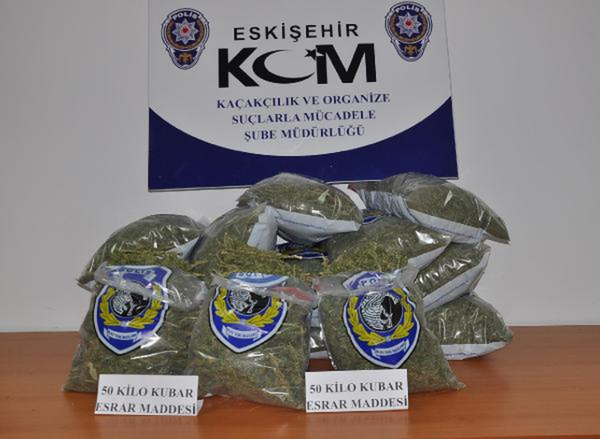 Eskişehir\'de 50 Kilo Esrar Ele Geçirildi