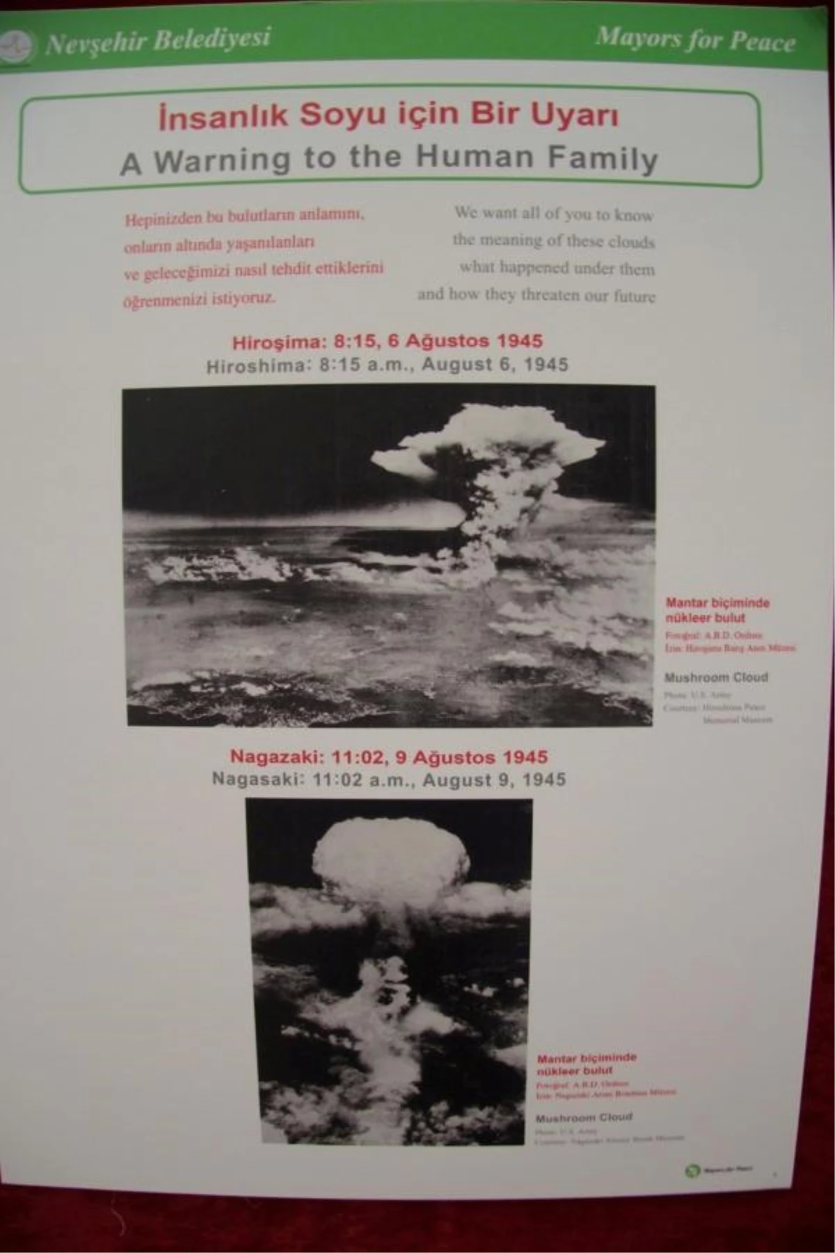 Kapadokya\'da Atom Bombaları Afiş Sergisi Düzenlendi