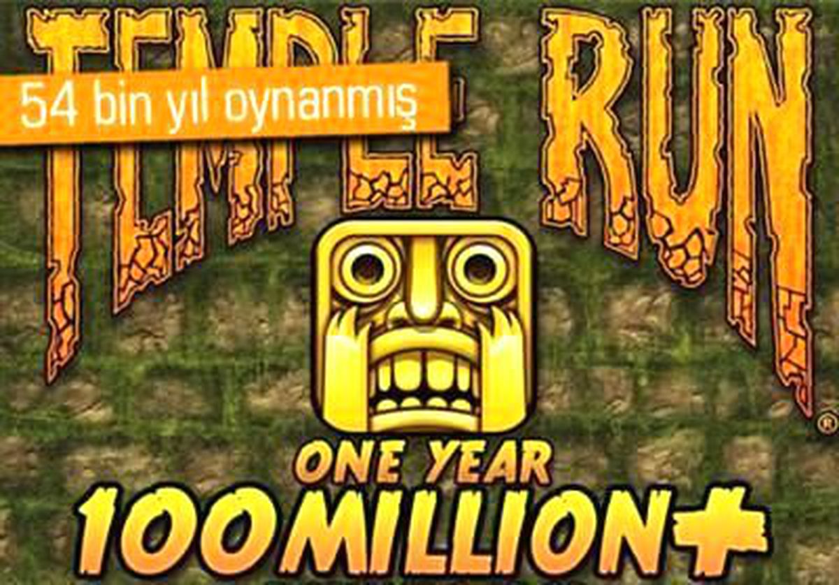 Temple Run 1 Yılda 100 Milyon Kez İndirildi