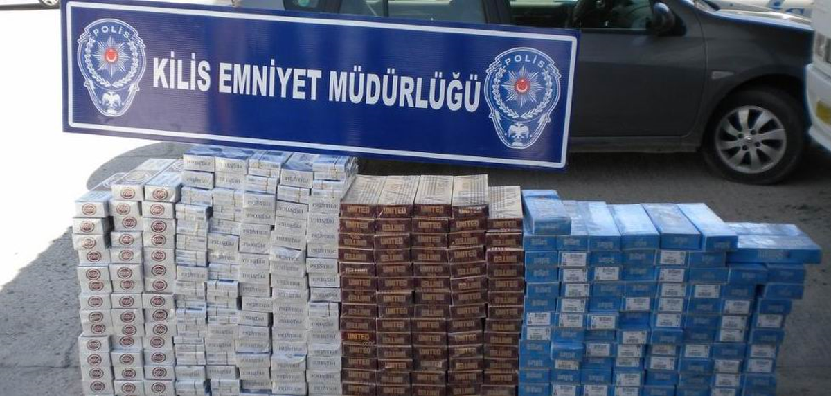 Kilis\'te Kaçak Sigara ve İçki Operasyonu