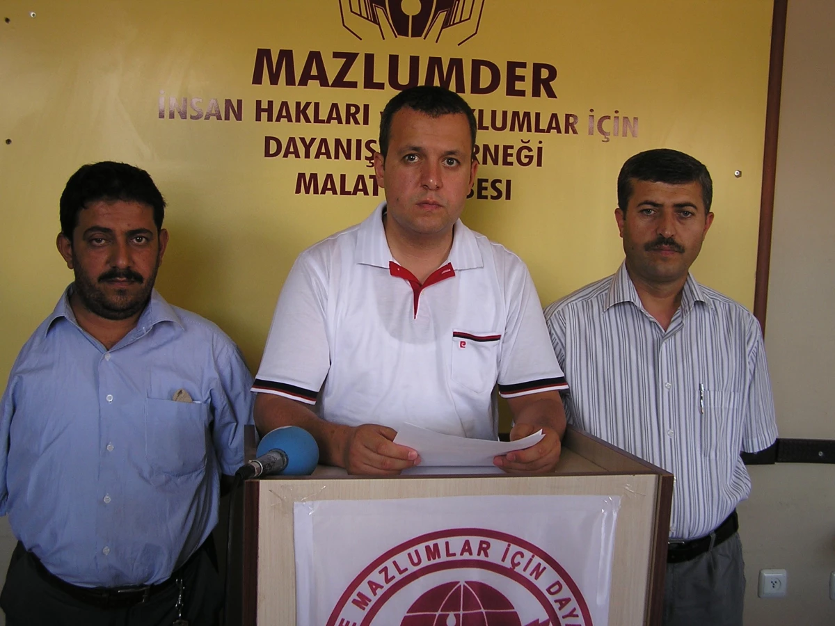 Mazlum-Der Malatya Şube Yöneticisi Abdullah Demirel Açıklaması