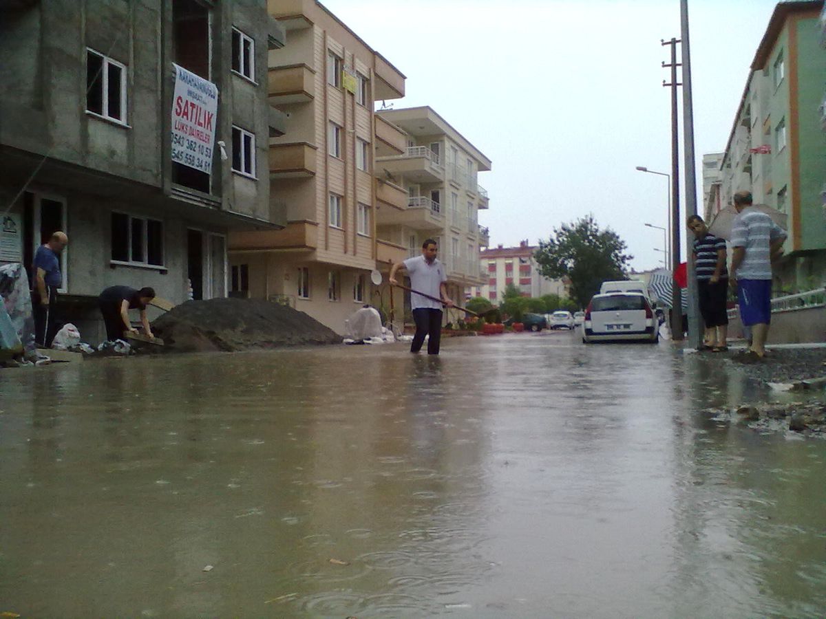 Samsun\'da Sağanak Yağış