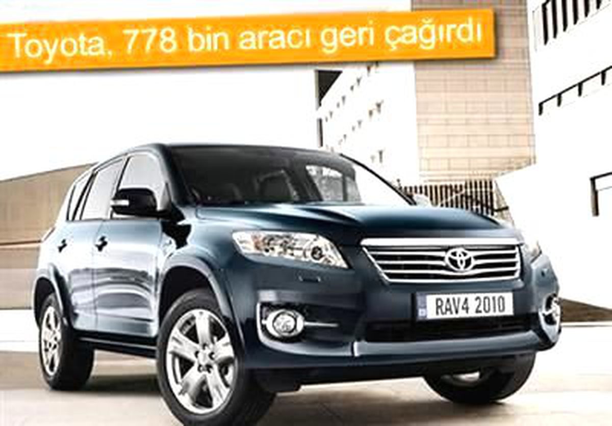 Toyota, Tehlike Sebebiyle Yaklaşık 800 Bin Arabayı Geri Çağırdı