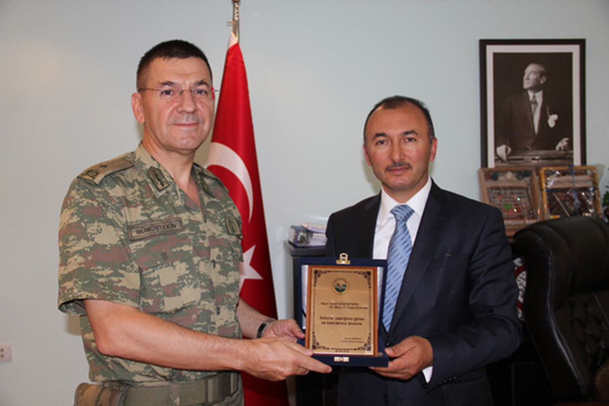 Tugay Komutanı İsmail Gümüştekin\'den Başkan Köksoy\'a Veda Ziyareti