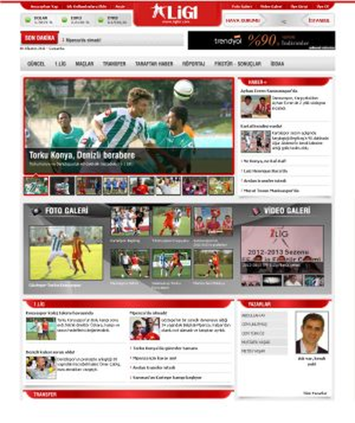 1.Lig\'in Kalbi Bu Sitede Atıyor!