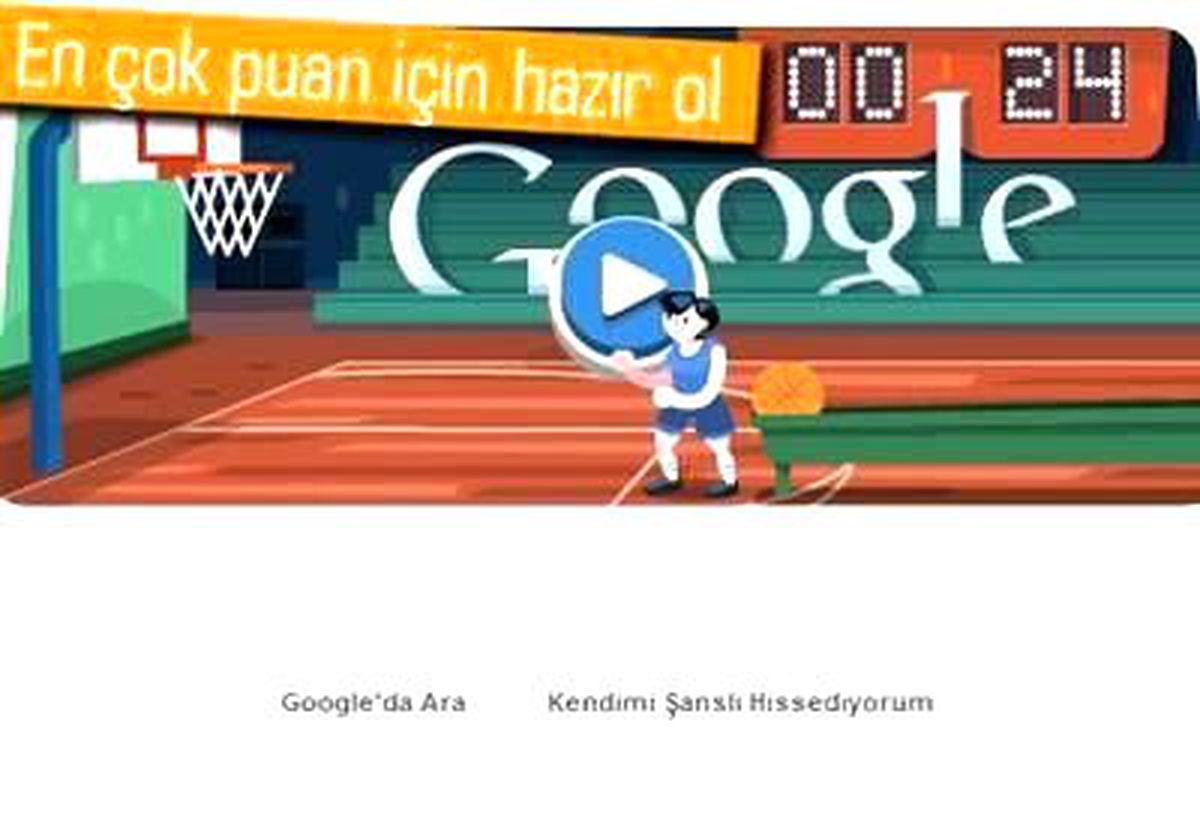 Google\'ın Yeni Doodle\'ı ile Basket Atmaya Var Mısınız?
