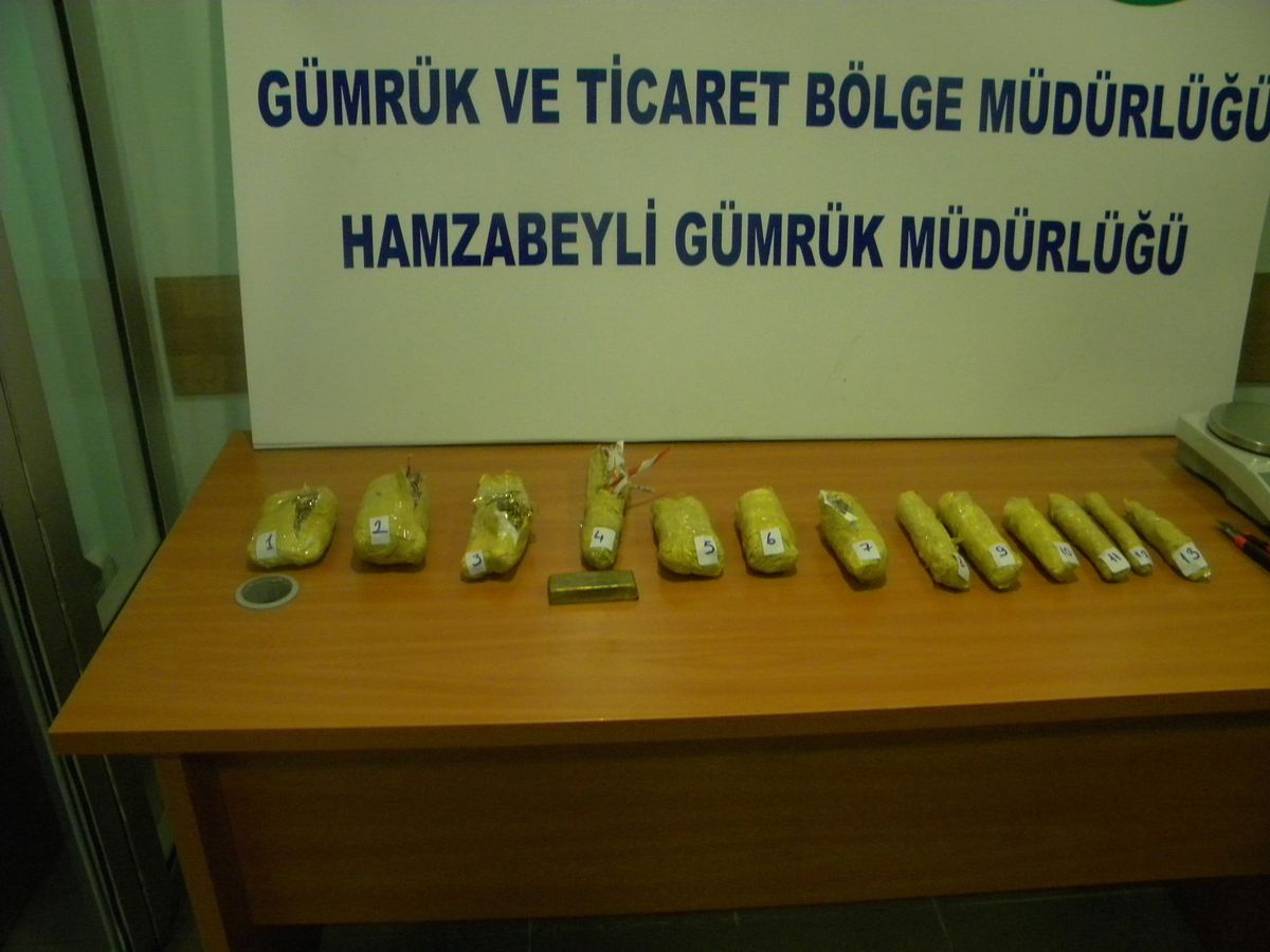 Hamzabeyli Sınır Kapısında Altın Operasyonu