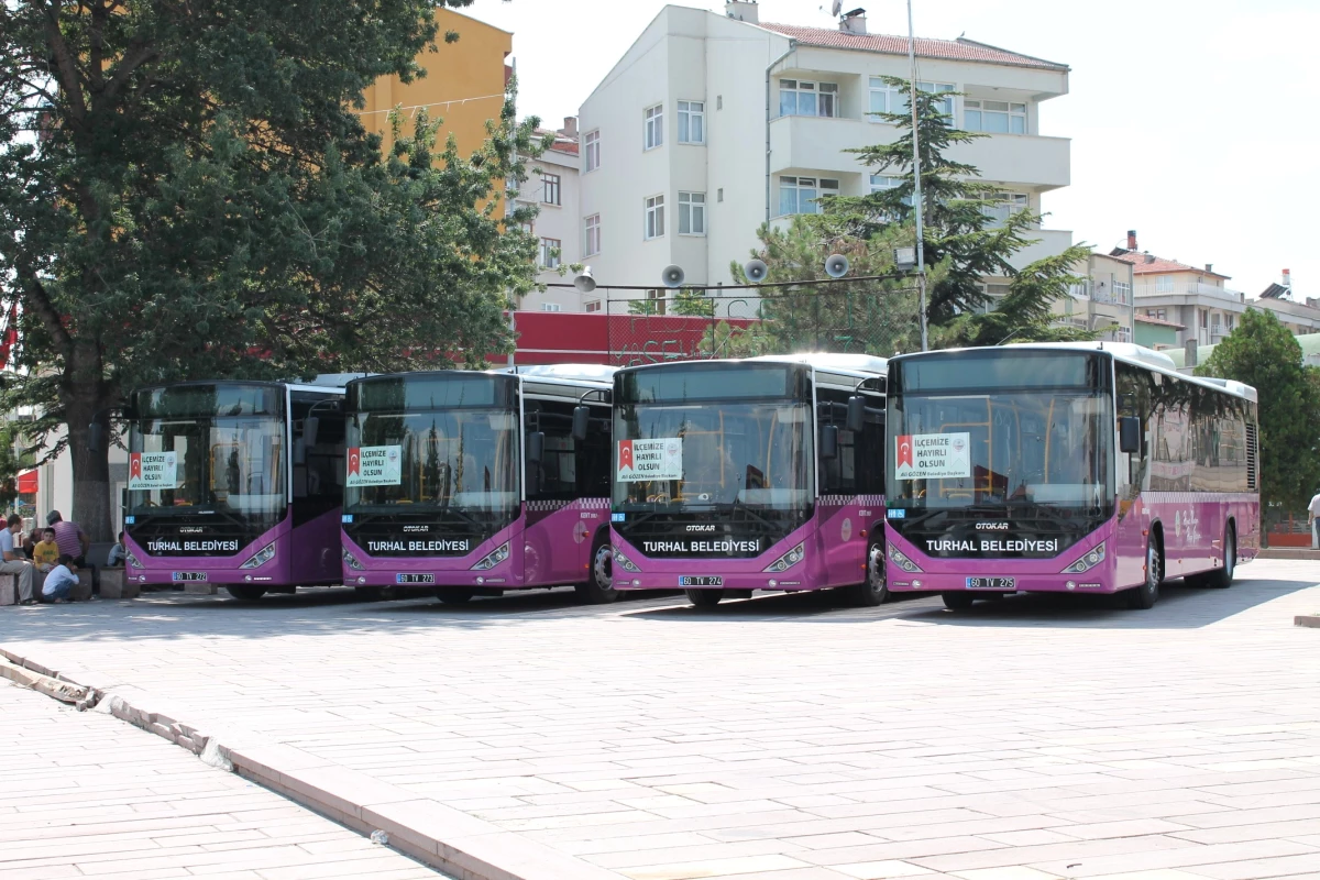 Turhal Belediyesi\'ne 7 Yeni Otobüs