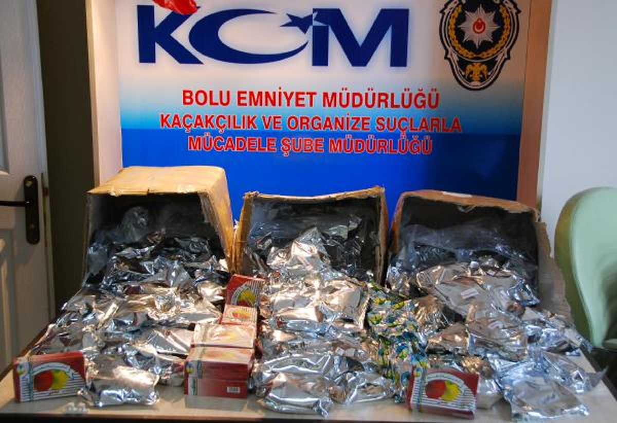 Bolu\'da 130 Kilo Kaçak Nargile Tütünü Ele Geçirildi