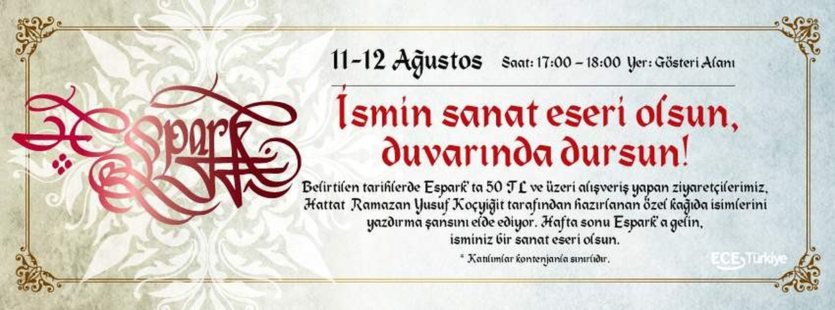 Hat Sanatçısı Yusuf Koçyiğit Espark\'ta