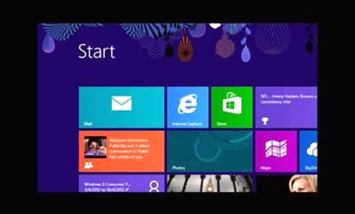İşte Windows 8\'in "desenleri"