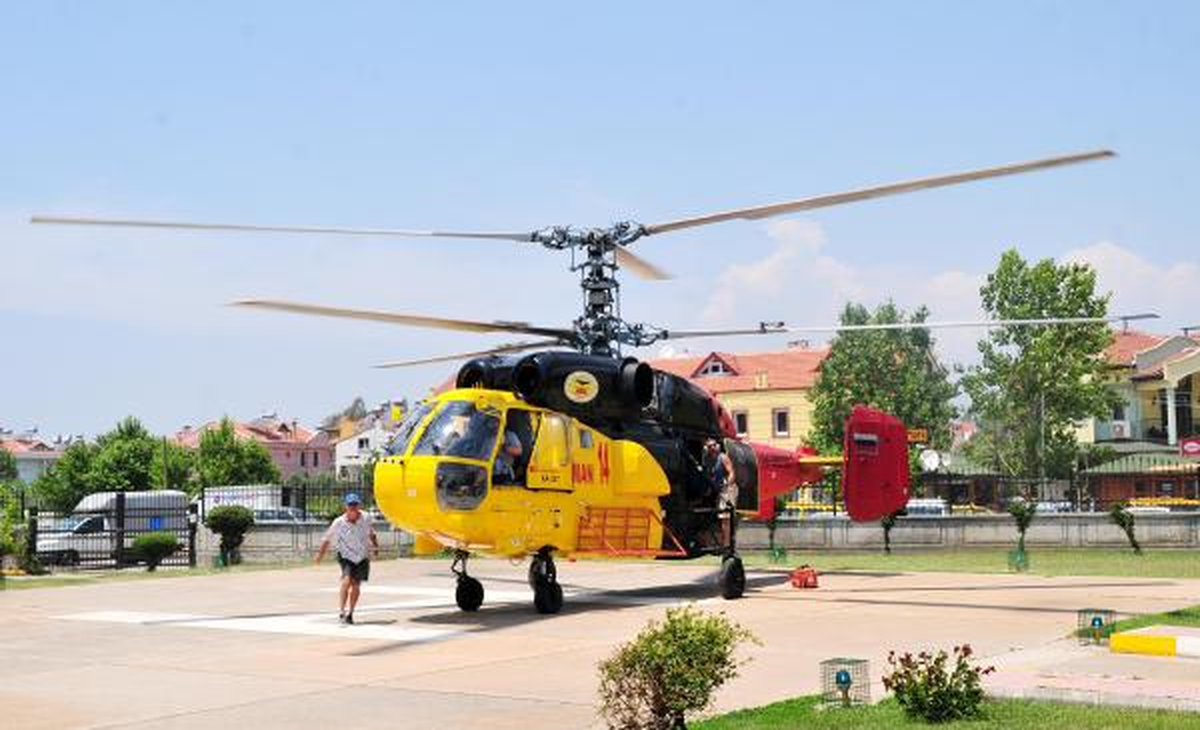 Köyceğiz\'de Yangın Söndürme Helikopteri Düştü