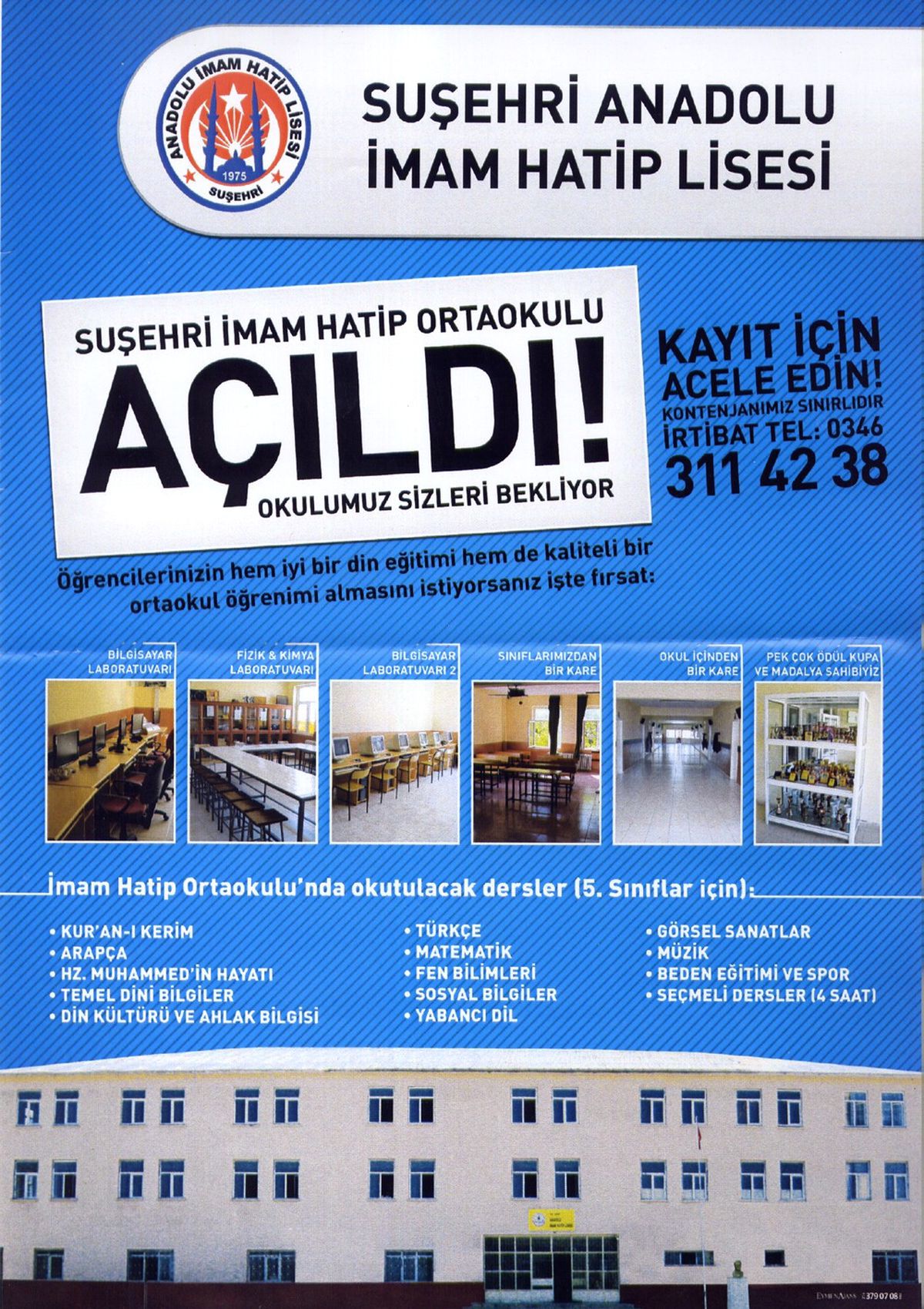 Suşehri İmam Hatip Okulu Açıldı