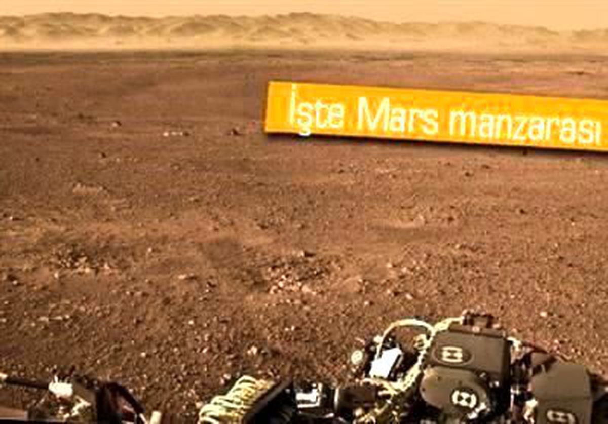 Curiosity\'den İlk Panoramik Mars Fotoğrafı