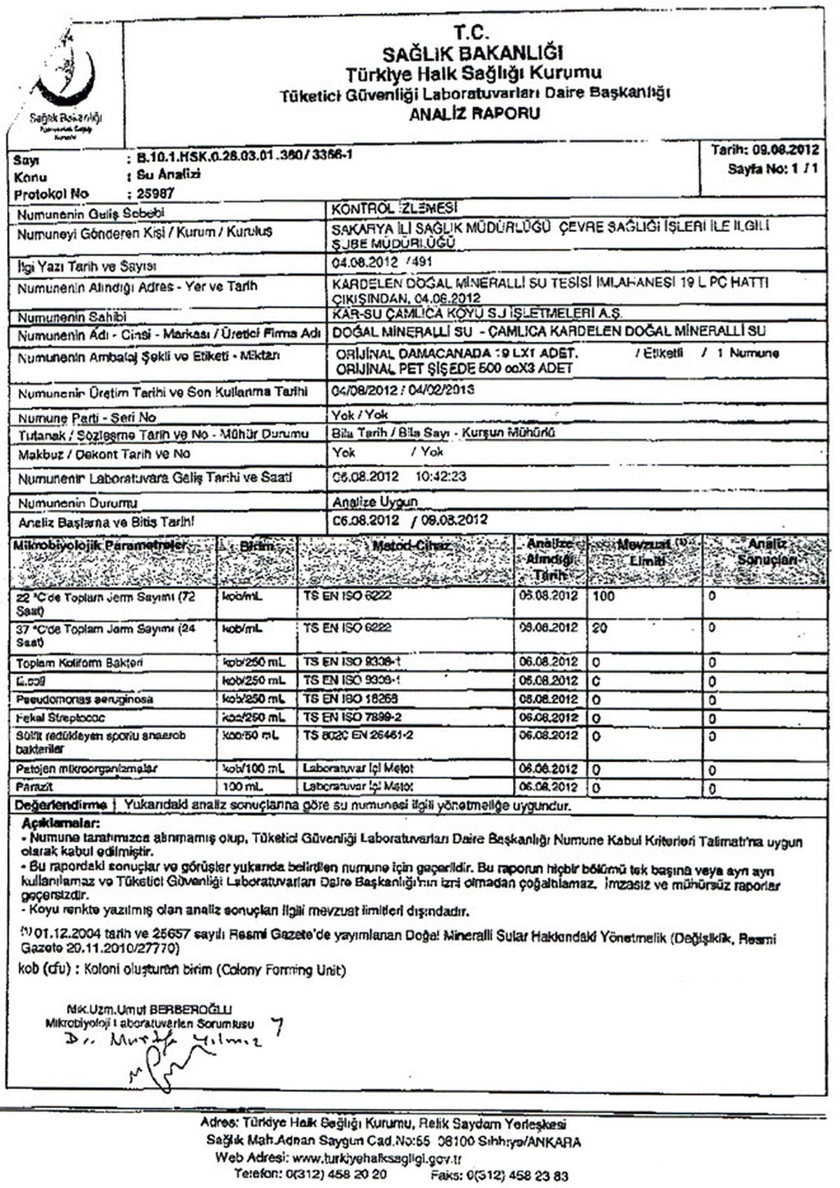 Kardelen Su'dan Açıklama