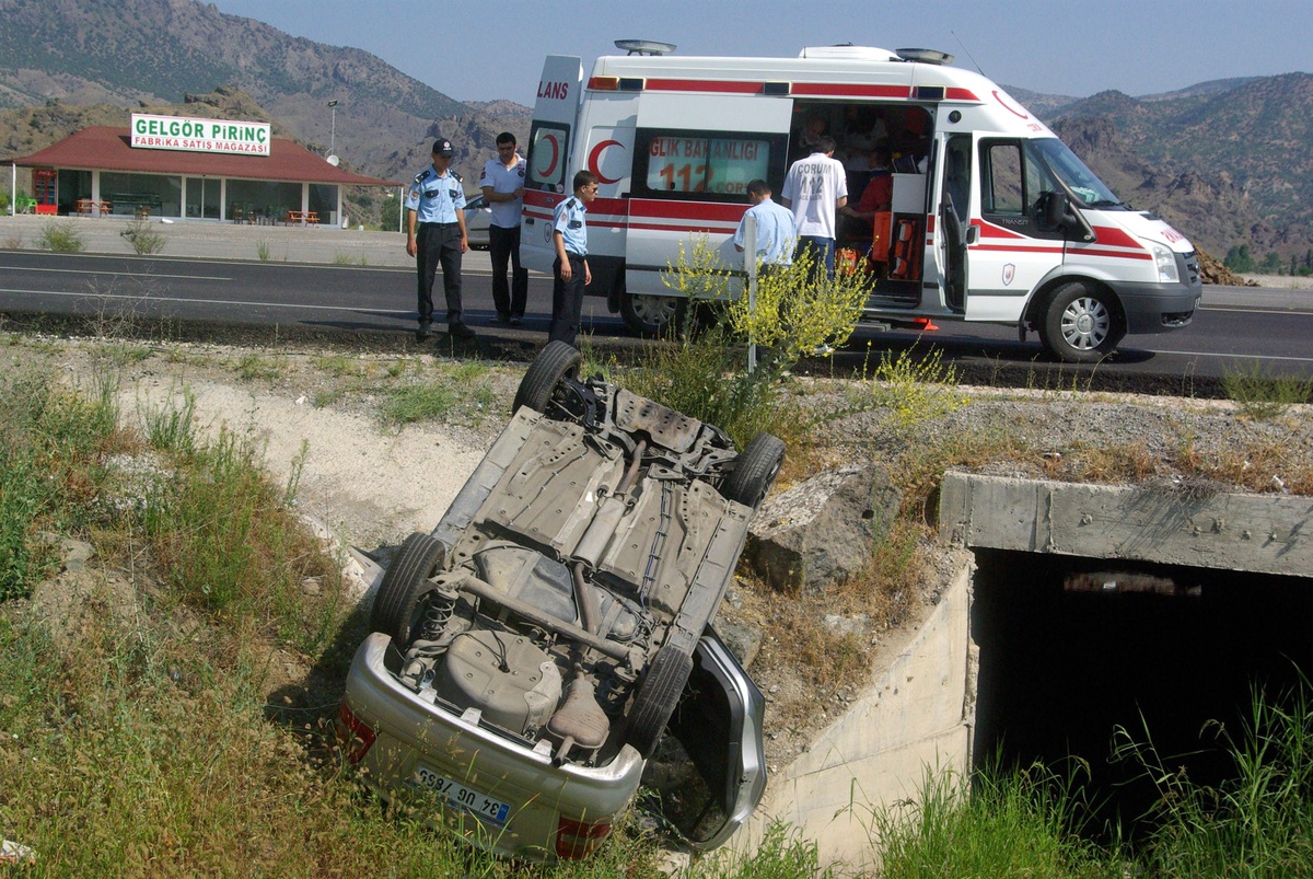 Kontrolden Çıkan Otomobil Takla Attı: 3 Yaralı