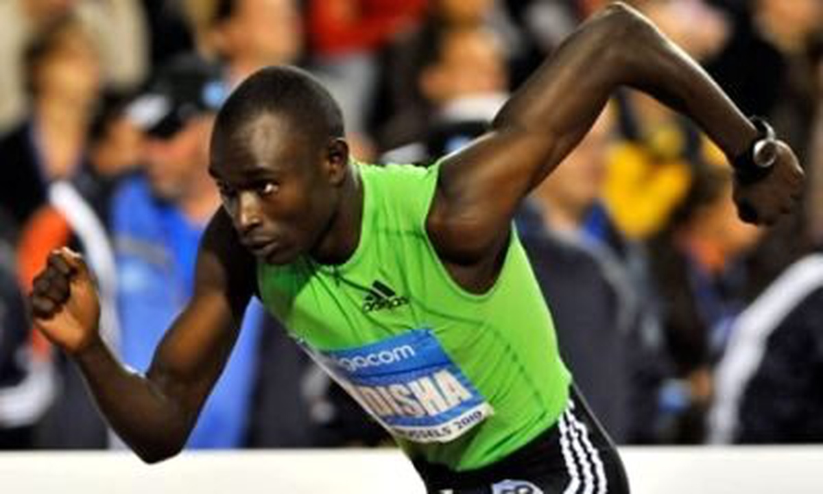 Londra Olimpiyatları\'nda Atletizmde Erkekler 800 Metre Finalinde Kenyalı David Rudisha, 1.40.91...