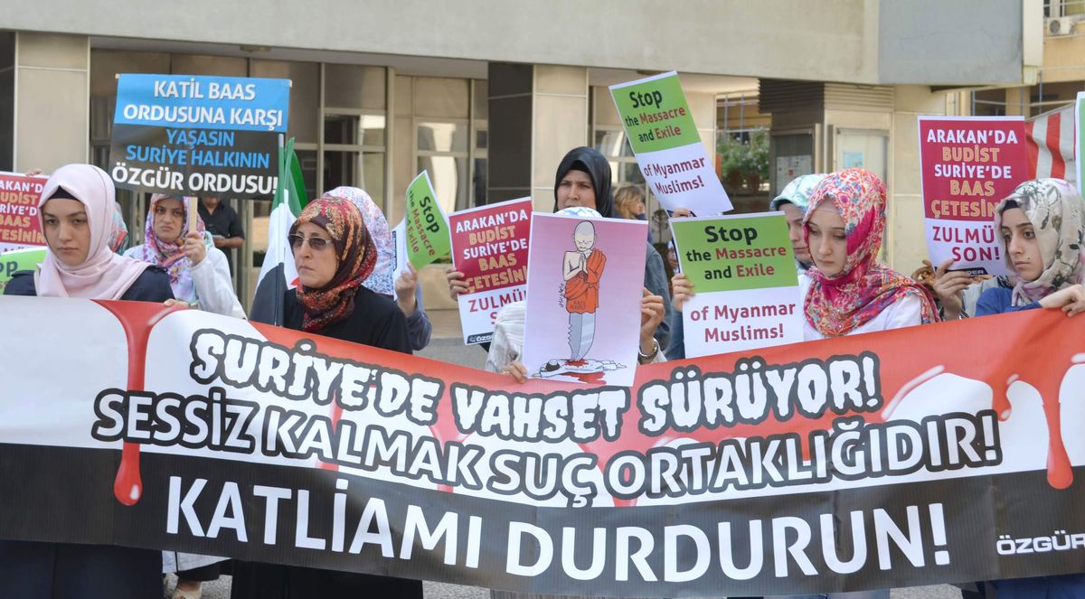 Özgür-Der\'den Suriye ve Myanmar Protestosu