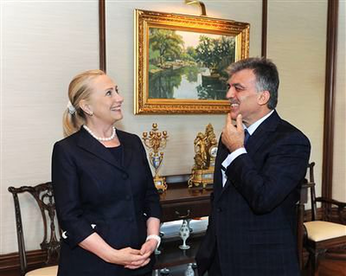 Cumhurbaşkanı Gül\'ün Clinton\'ı Kabulü
