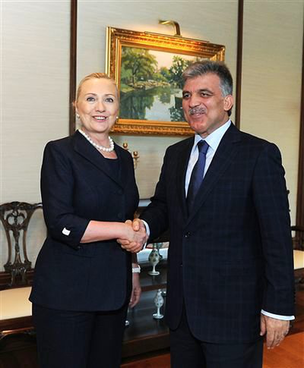 Cumhurbaşkanı Gül\'ün Clınton\'ı Kabulü Sona Erdi
