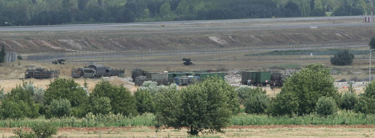 Gaziantep Havalimanında Füze Rampaları Görüntülendi