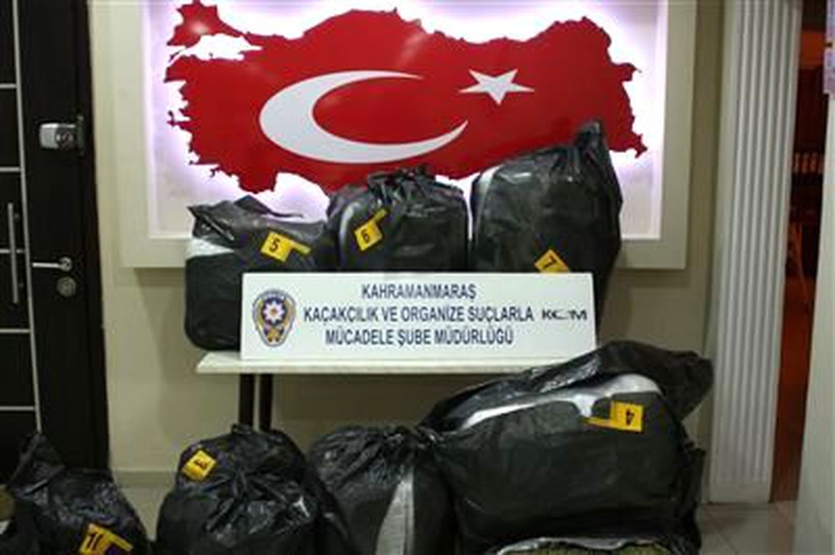 Kahramanmaraş\'ta 215 Kilo Esrar