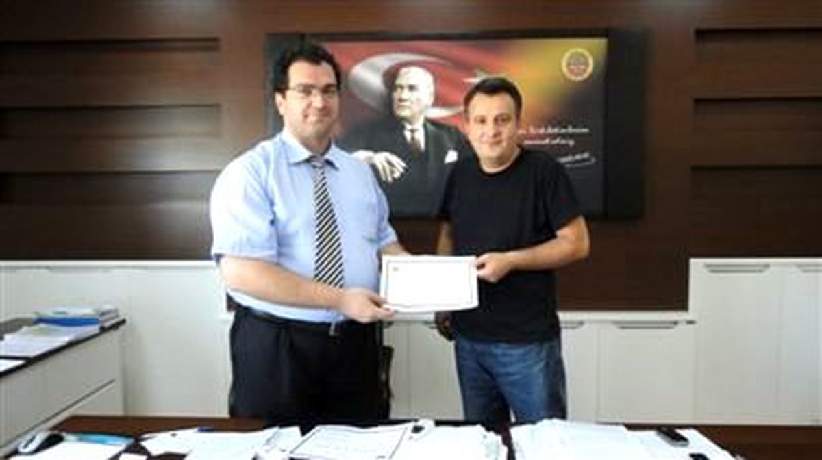 Op. Dr. Mehmet Küçükbaş'a Teşekkür Belgesi