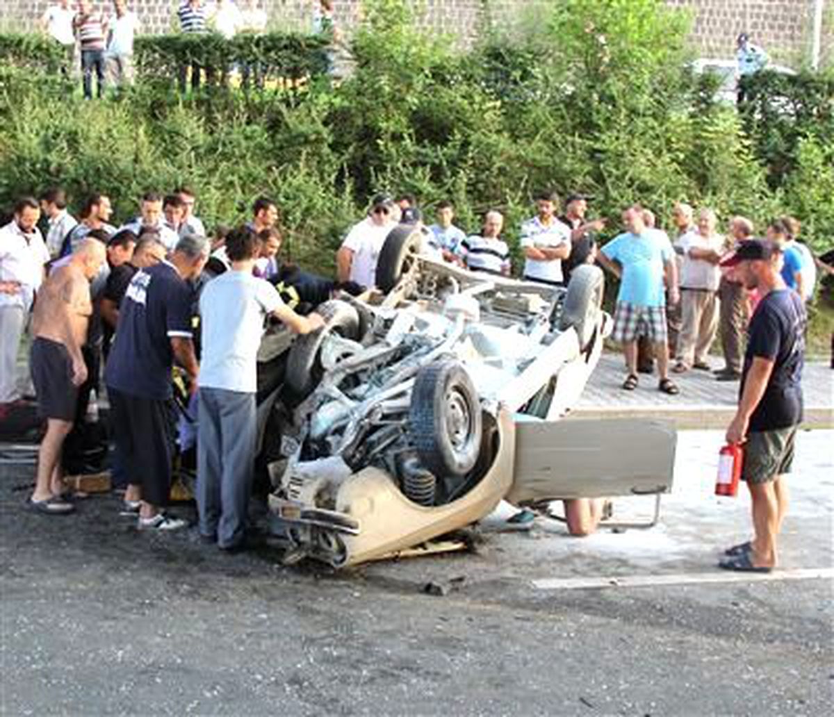 Rize\'deki Trafik Kazası
