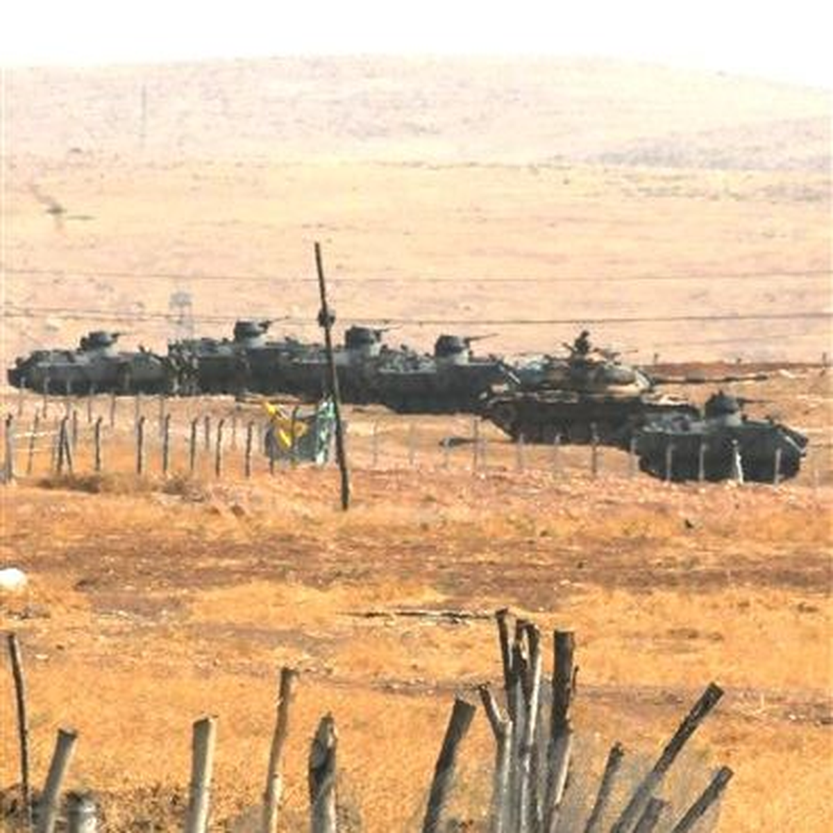 ) Suriye Sınırında Tanklar Tatbikat Yaptı