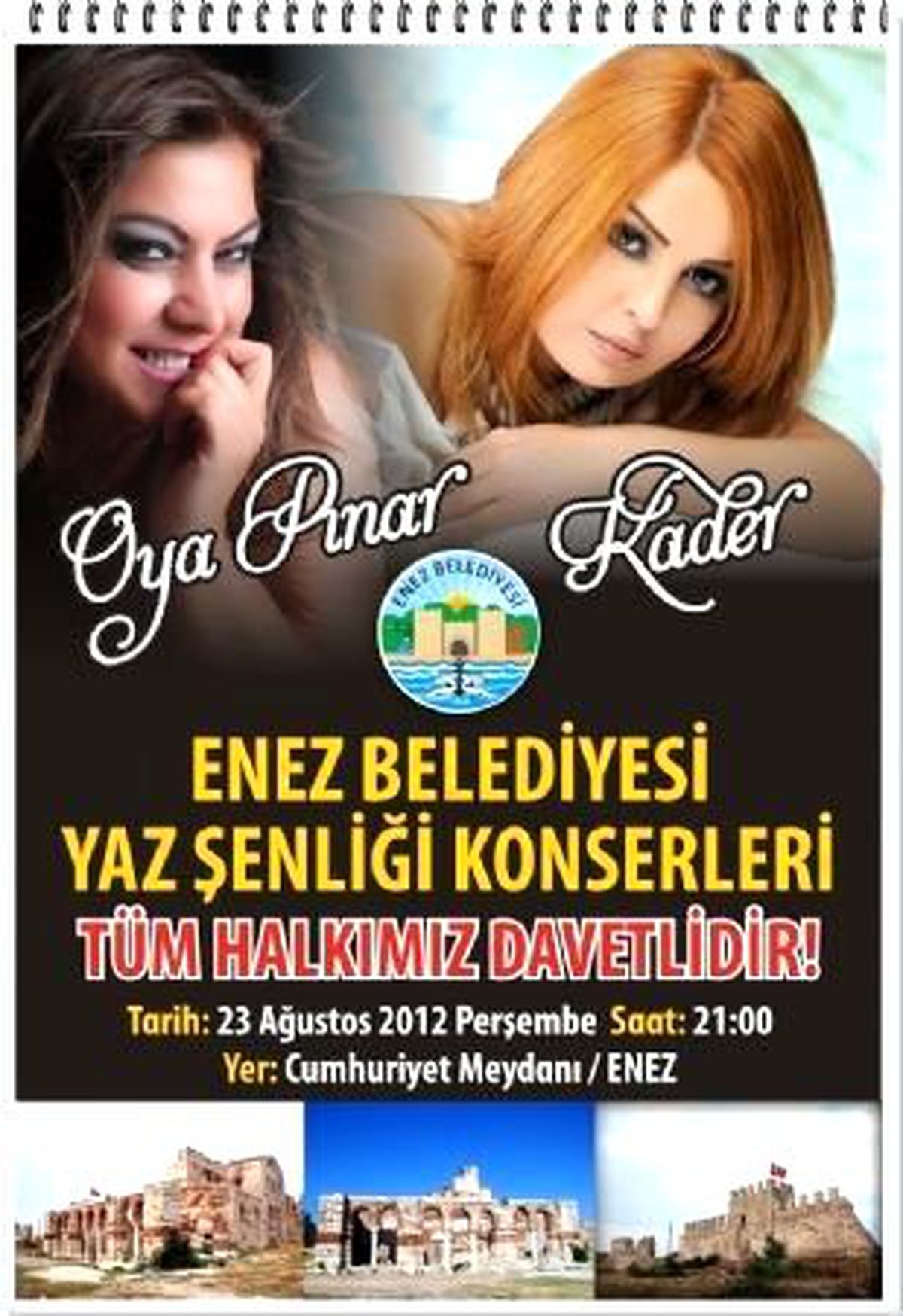 Enez\'de Yaz Şöleni Düzenlenecek