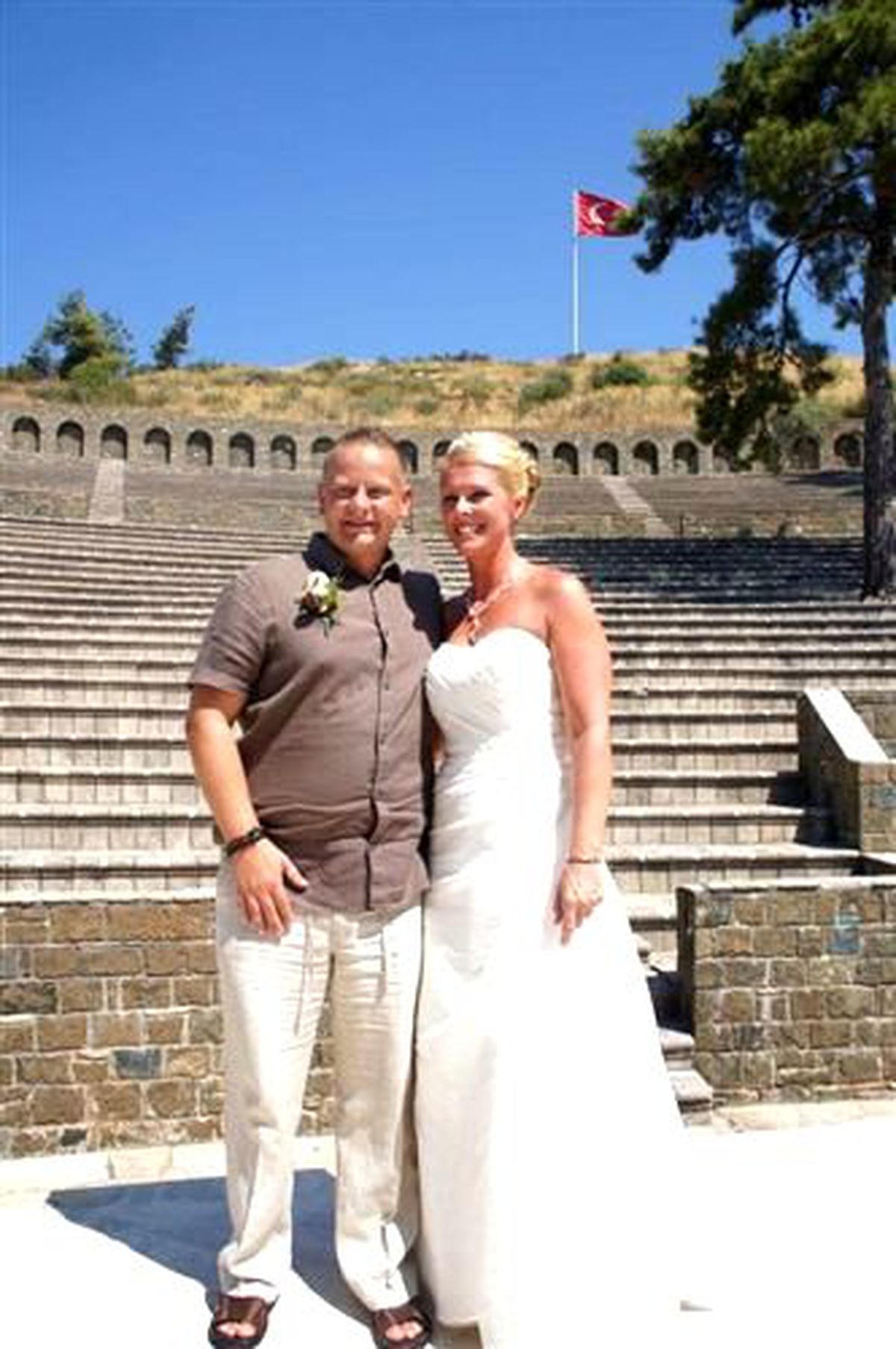 İngiliz Çift Marmaris Amfi Tiyatro\'da Evlendi