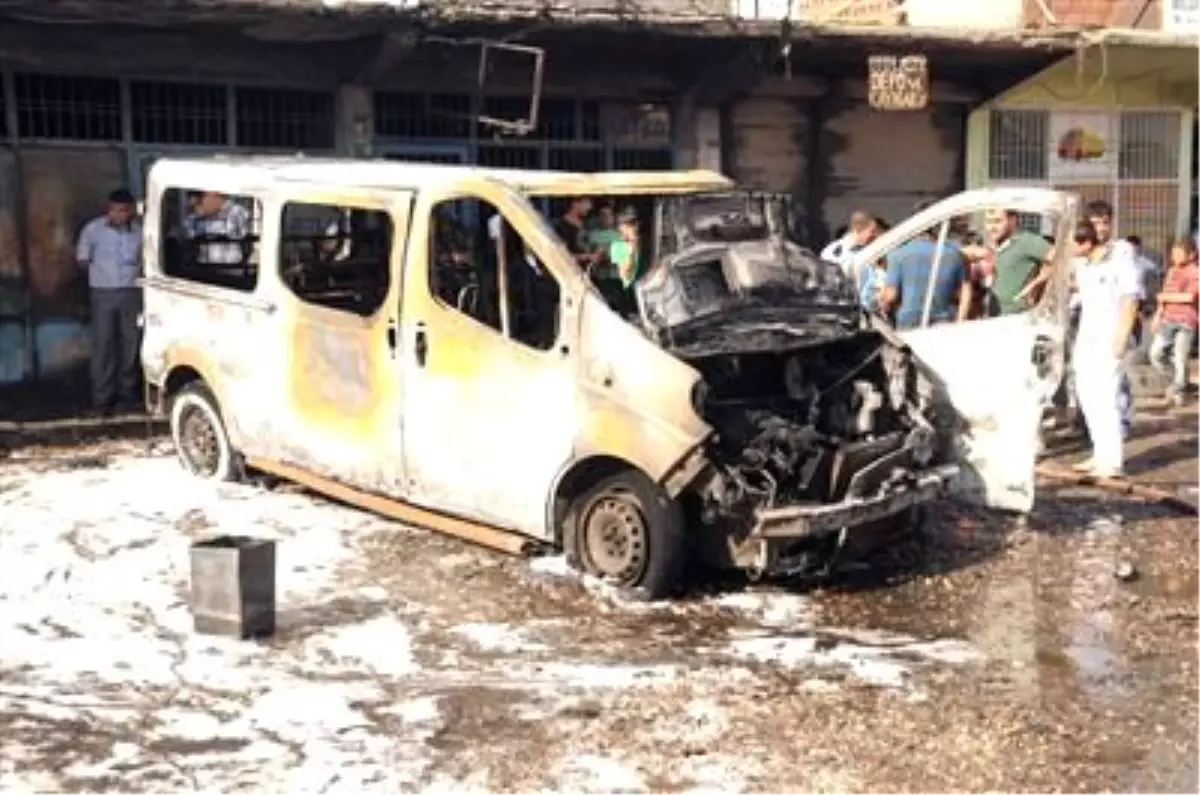 Kaynak Çalışması Yapılan Araçta Yangın: 1 Yaralı