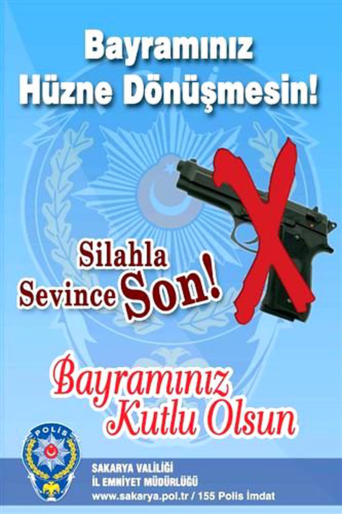Polisten, \'Bayramı Silahla Karşılamayın\' Uyarısı