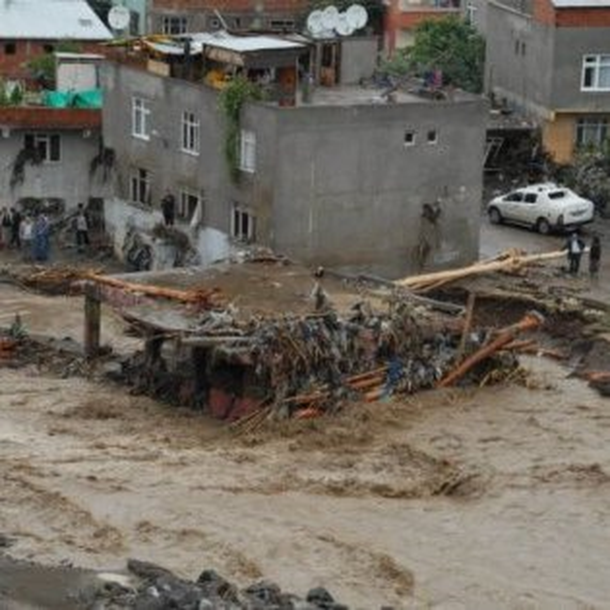 Samsun\'daki Sel ve Şiddetli Yağış