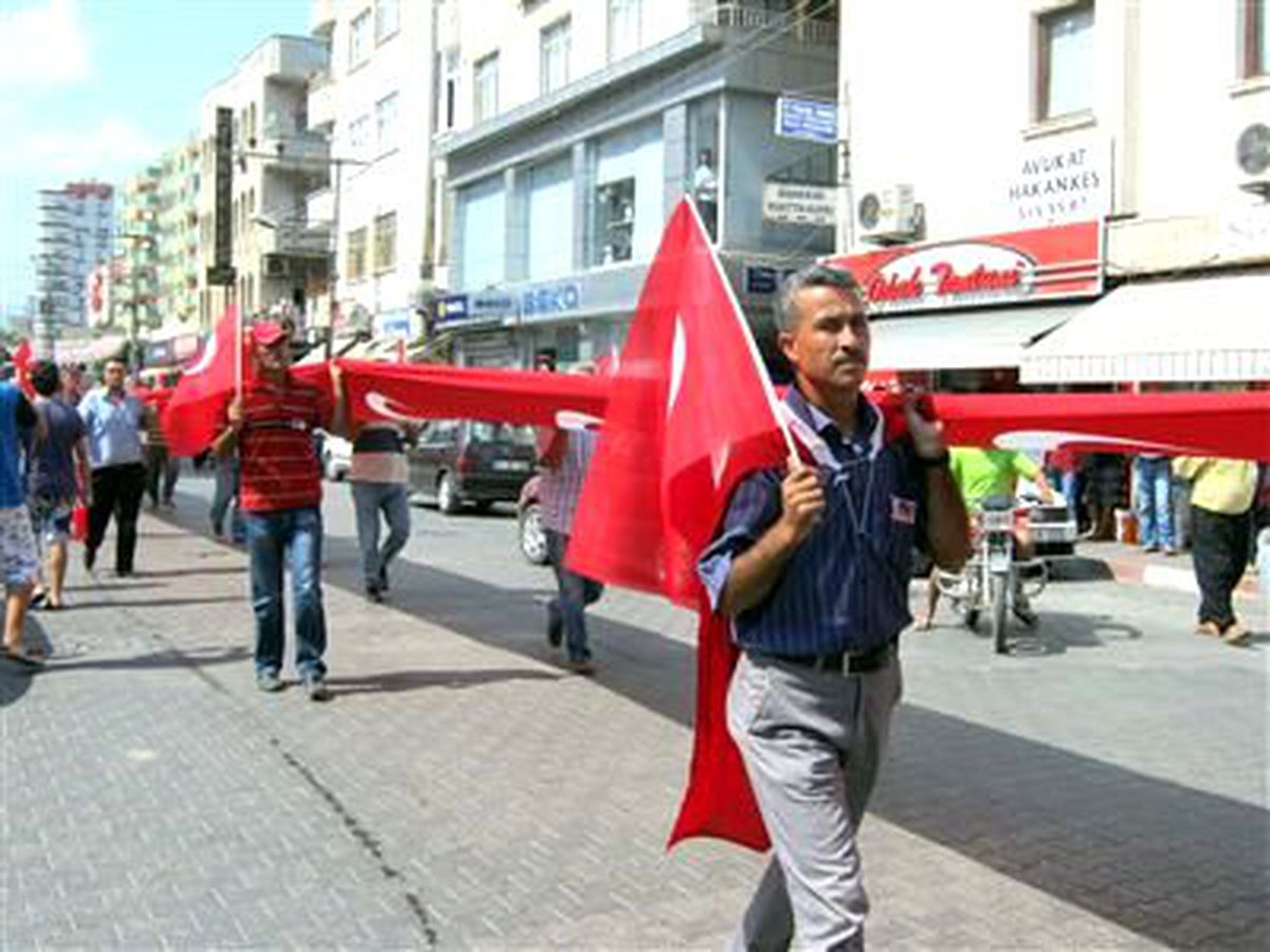 Terör Olayları Erdemli\'de Protesto Edildi