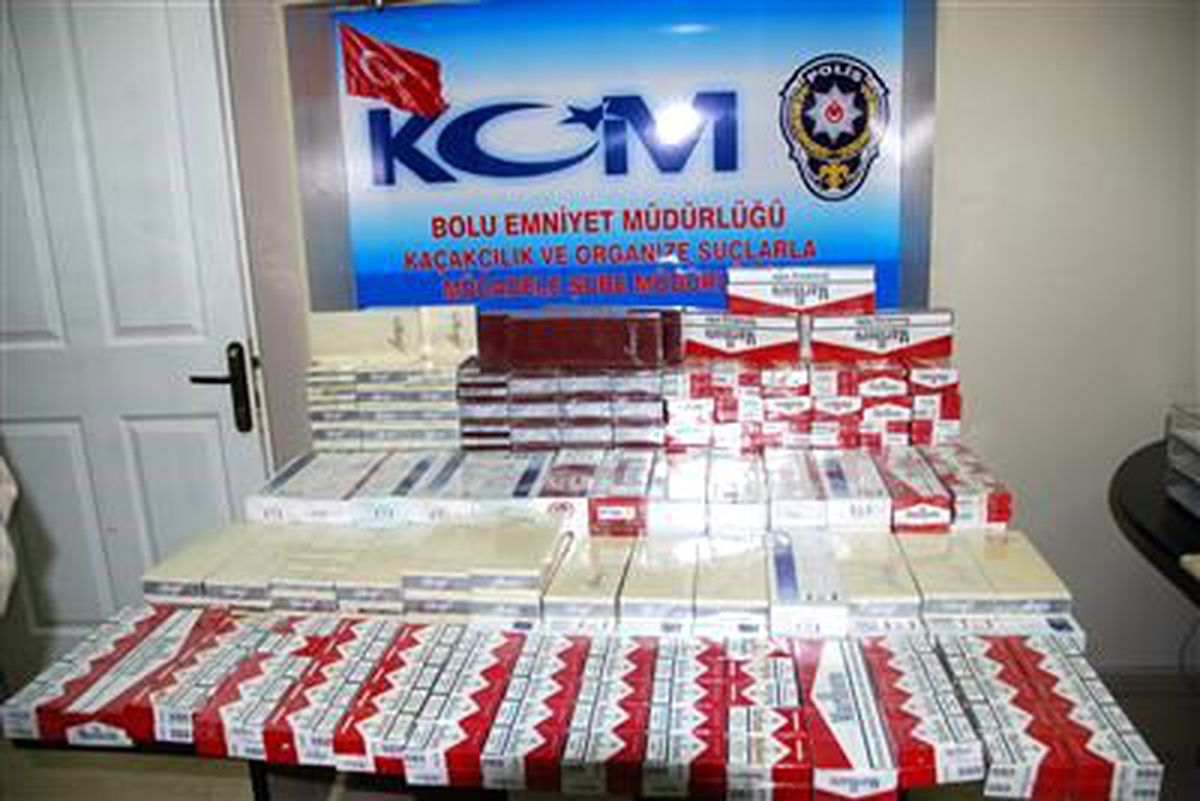 Bolu\'da Bin 750 Paket Kaçak Sigara Yakalandı