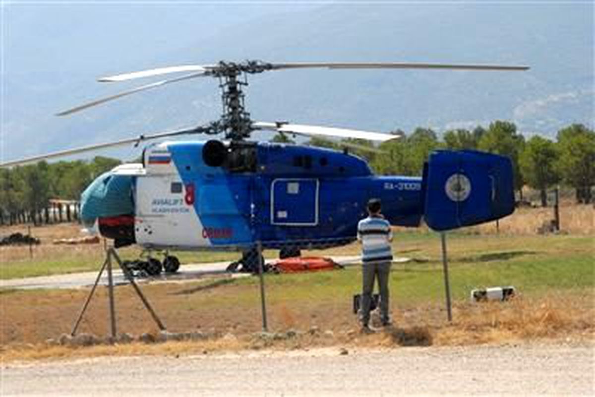 Fethiye\'de Düşen Helikopterin Yerine Yenisi Geldi