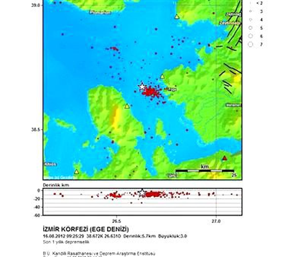 İzmir Körfezi\'nde Deprem Hareketliliği