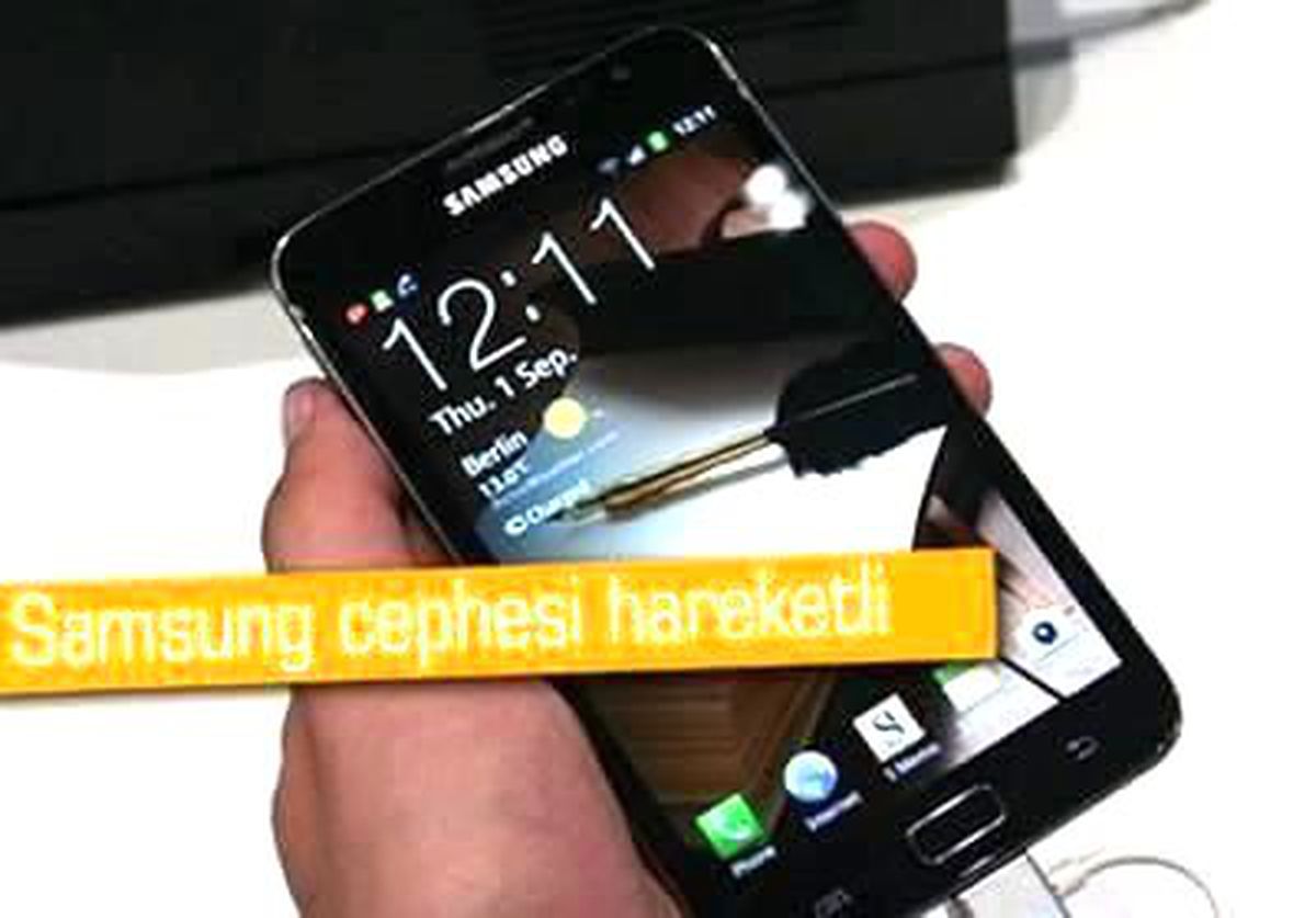 Samsung Galaxy Note Iı\'nin Ön Paneli Bu Mu?