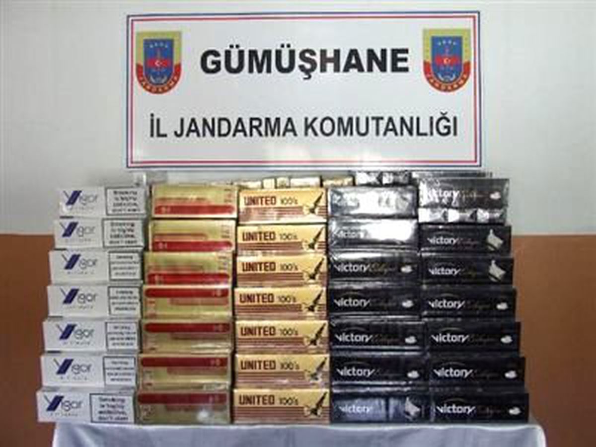 Gümüşhane\'de Kaçak Sigara Operasyonu