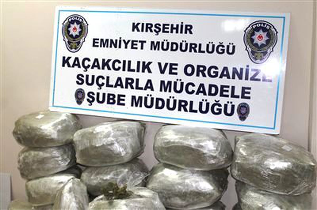 Kırşehir\'de 117 Kilogram Esrar Ele Geçirildi