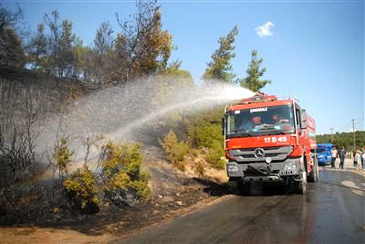 Çanakkale\'de Orman Yangını