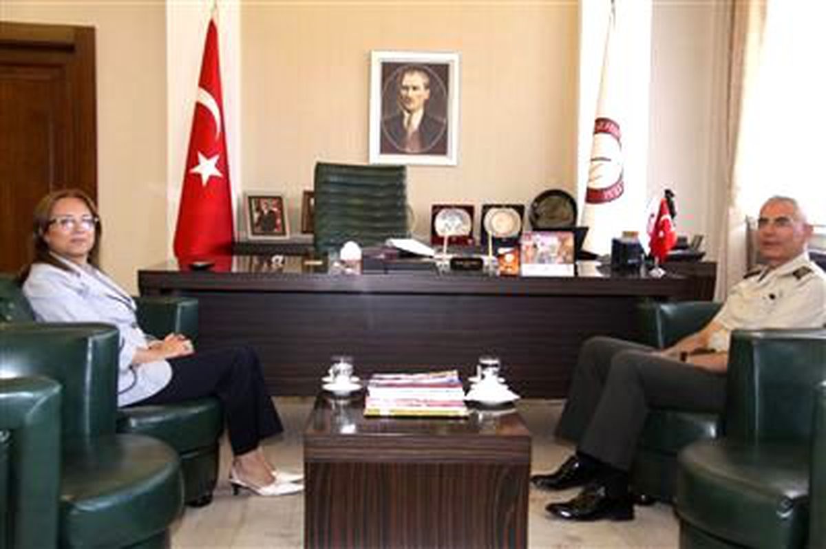 Garnizon ve Jandarma Komutanı Ertuğrul\'dan Neü Rektörüne Ziyaret