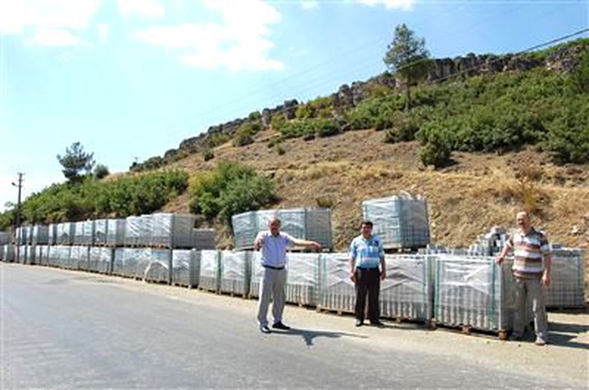 Harmancık\'ta Kaldırım Çalışmaları