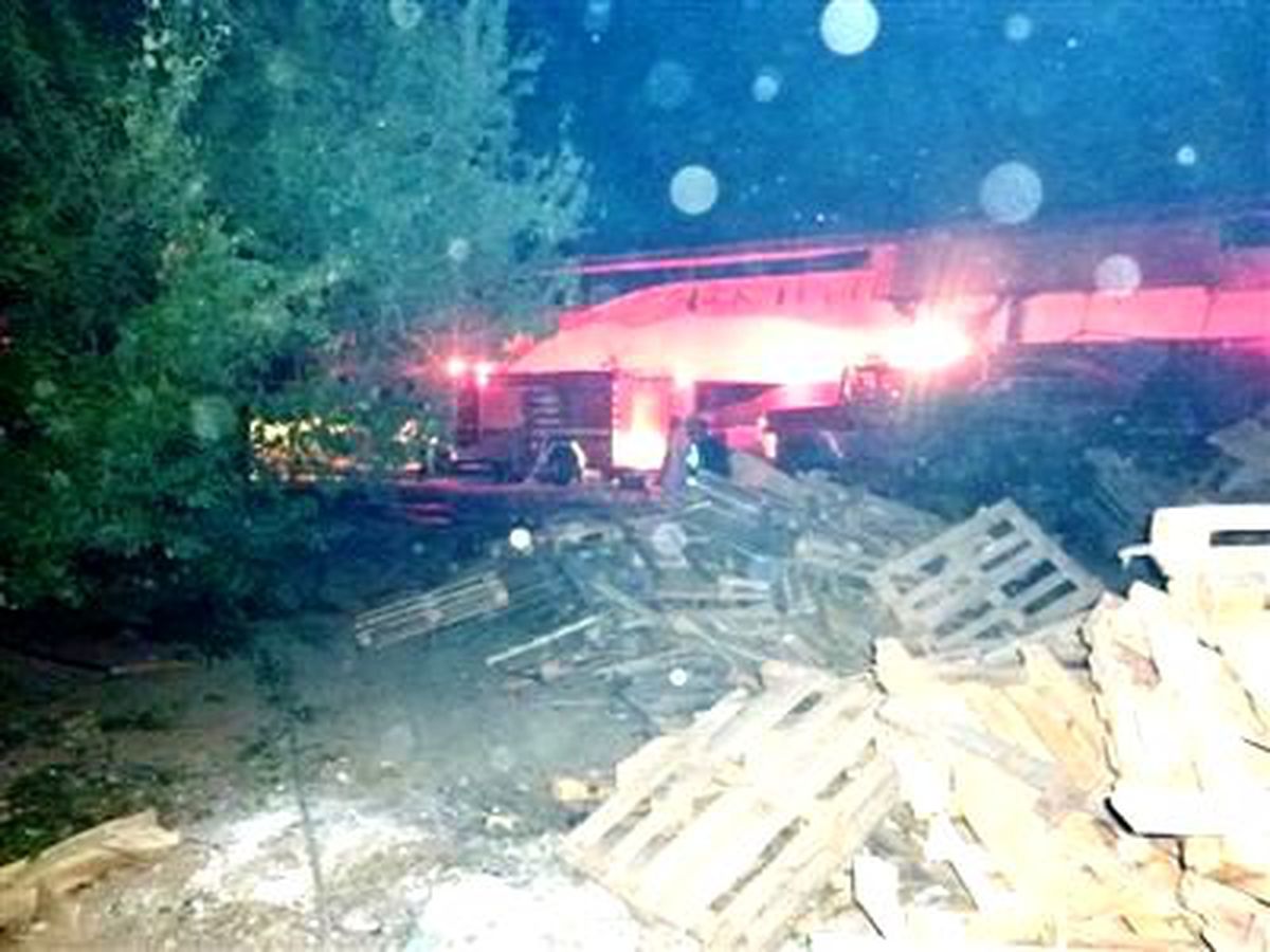 Palet Fabrikasındaki Yangın Korkuttu