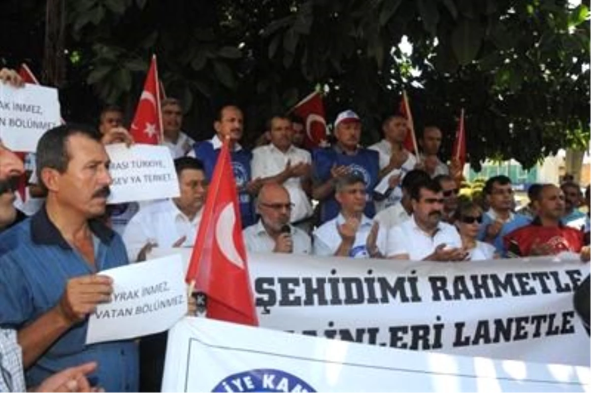 Bombalı Terör Saldırısı Adana\'da Protesto Edildi